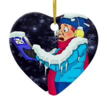 Kalter Weihnachtslied Sänger Schmuck