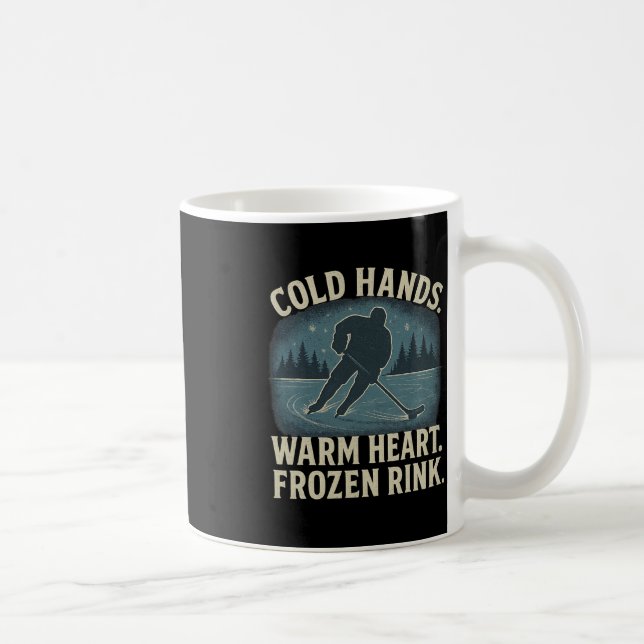 Kaltes Hände, Warmes Herz, Gefrorene Eisfläche – E Kaffeetasse (Rechts)