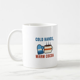 Kaltes Hände Warmes Kakao Cozy Mitten Winter Pun Kaffeetasse