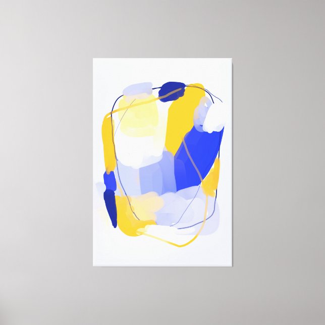 Kaltes Spektrum gekrempelte Canvas Print Leinwanddruck (Vorderseite)