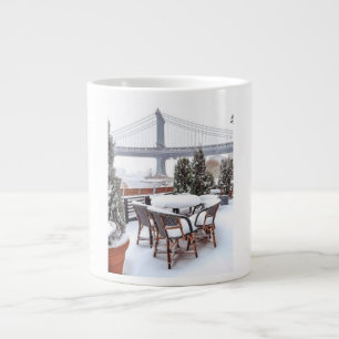 Kaltes Wetter, gemütliche Aussichten und Schneetag Jumbo-Tasse