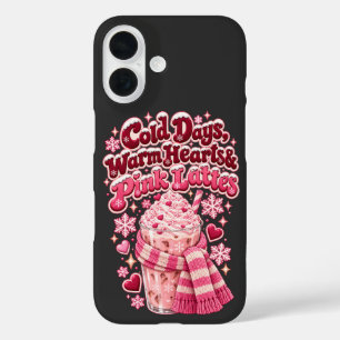 Kaltherzige rosa Latte Weihnachten iPhone 16 Hülle