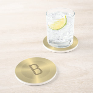 Kaltmetallische Struktur poliert aussehen Getränkeuntersetzer