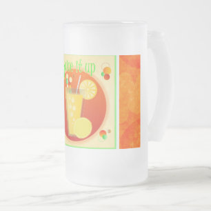 Kaltsaftgetränk Orangefarbene Mattierte Tasse