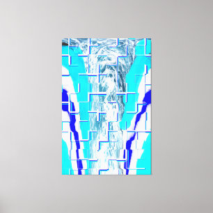 Kaltwasser abstrakte Kunst Leinwanddruck