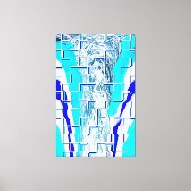 Kaltwasser abstrakte Kunst Leinwanddruck (Vorderseite)