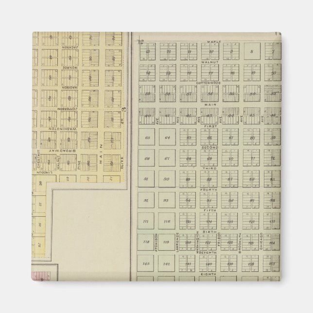 Kaltwasser, Schutz, Avilla, Kansas Magnet (Vorne)