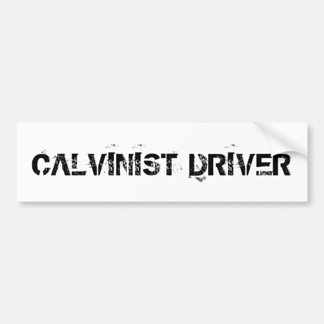 Kalvinistischer Fahrer Autoaufkleber (Vorne)