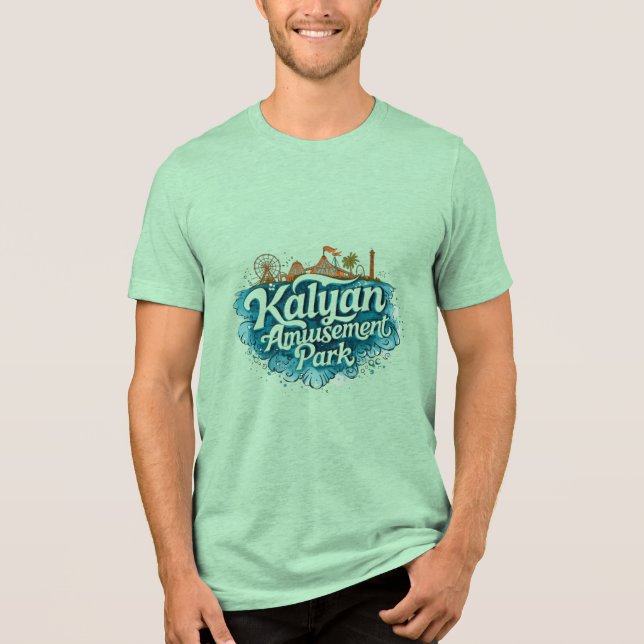 Kalyan Vergnügungspark Tri-Blend Shirt (Vorderseite)