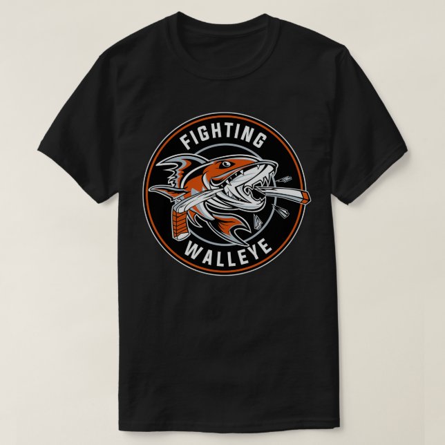 Kam River Fighting Walleye T-Shirt (Design vorne)