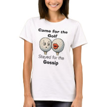 Kam zum Golfen, blieb wegen des Klatsch-T-Shirts