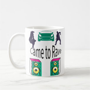 Kam zum Rave Edm für MännerFrauen Baseball Kaffeetasse