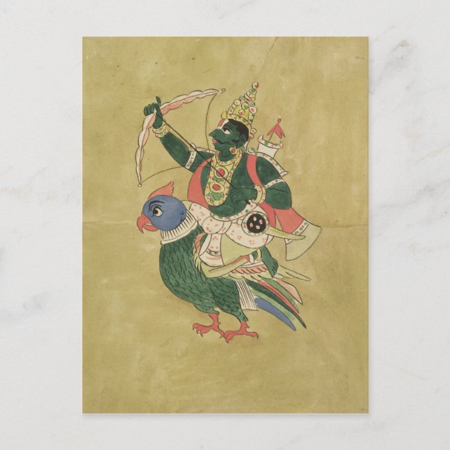 Kama, Gott der Liebe, 18.-19. Jahrhundert Postkarte (Vorderseite)