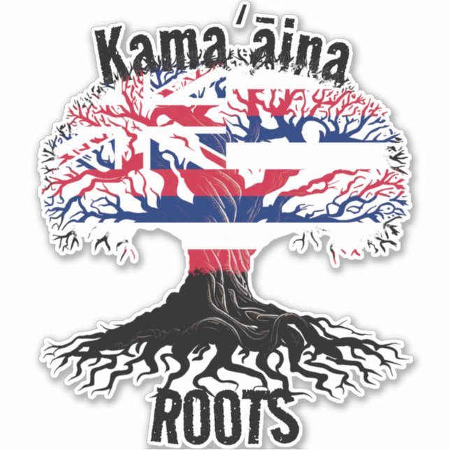 Kamaāina ROOTS Sticker (Vorderseite)