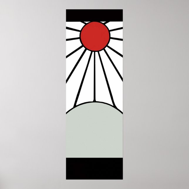 Kamado Tanjiros Hanafuda Ohrringe Vector Design Wh Poster (Vorne)