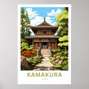Kamakura Japan Travel Print Poster