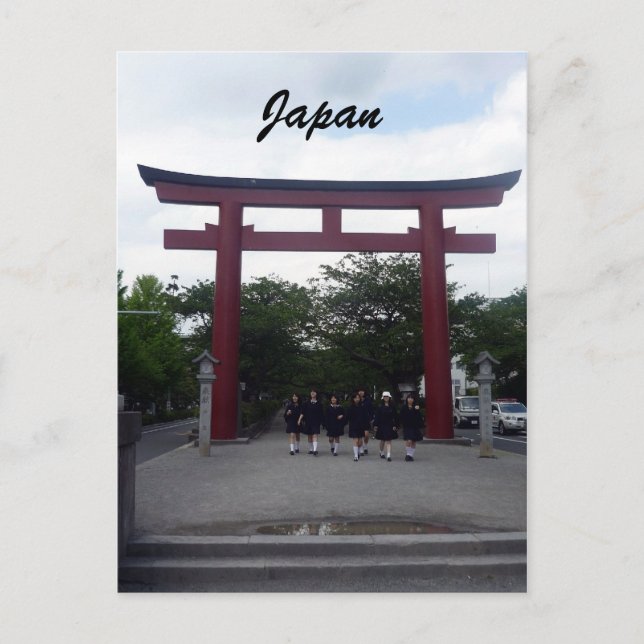 Kamakura-Tor Postkarte (Vorderseite)