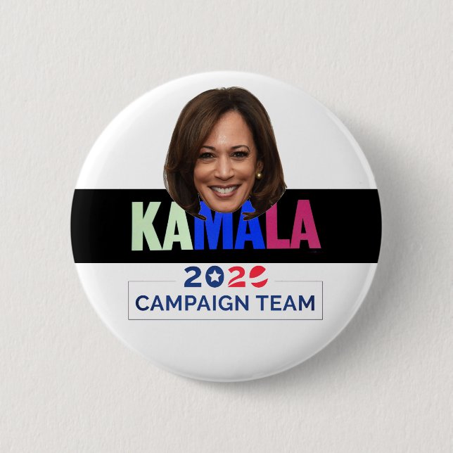 Kamala 2020 Kampagnen-Team Button (Vorderseite)