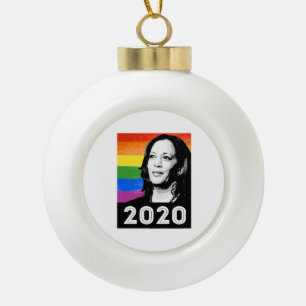 KAMALA 2020 PRIDE POSTER KERAMIK Kugel-Ornament