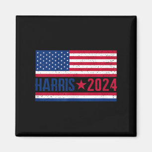 Kamala 2024 Amerikanische Flagge Magnet