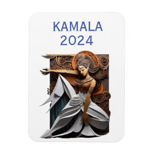 Kamala 2024 für Präsident Thunder_Cove Magnet
