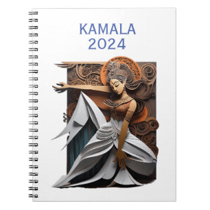 Kamala 2024 für Präsident Thunder_Cove Notizblock