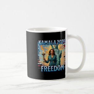 Kamala 2024 für Präsidentin Wahlkampf Lady Liberty Kaffeetasse