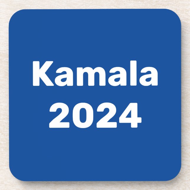 Kamala 2024 Präsidentschaftswahl Getränkeuntersetzer (Vorderseite)