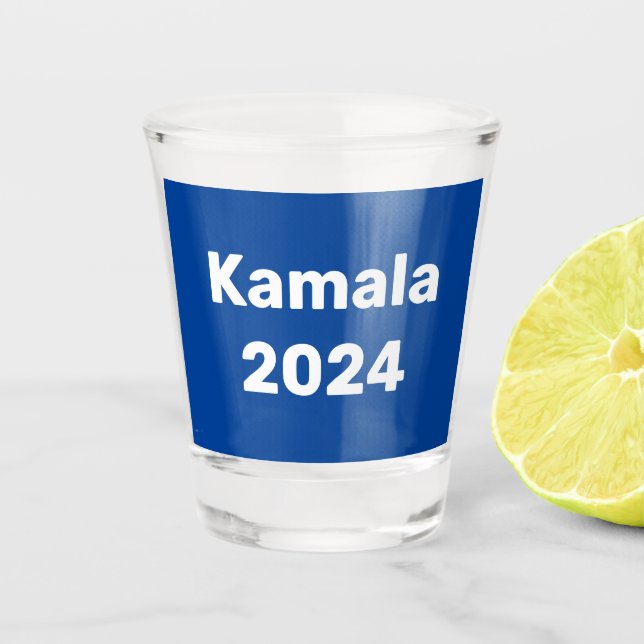 Kamala 2024 Präsidentschaftswahl Schnapsglas (Vorderseite)