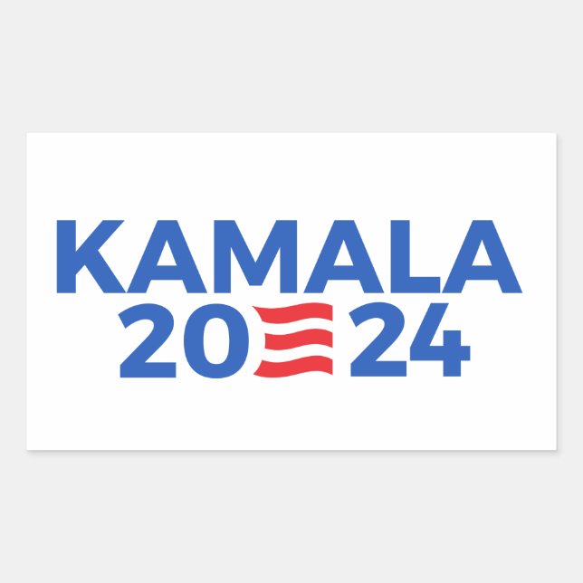 Kamala 2024 rechteckiger aufkleber (Vorderseite)