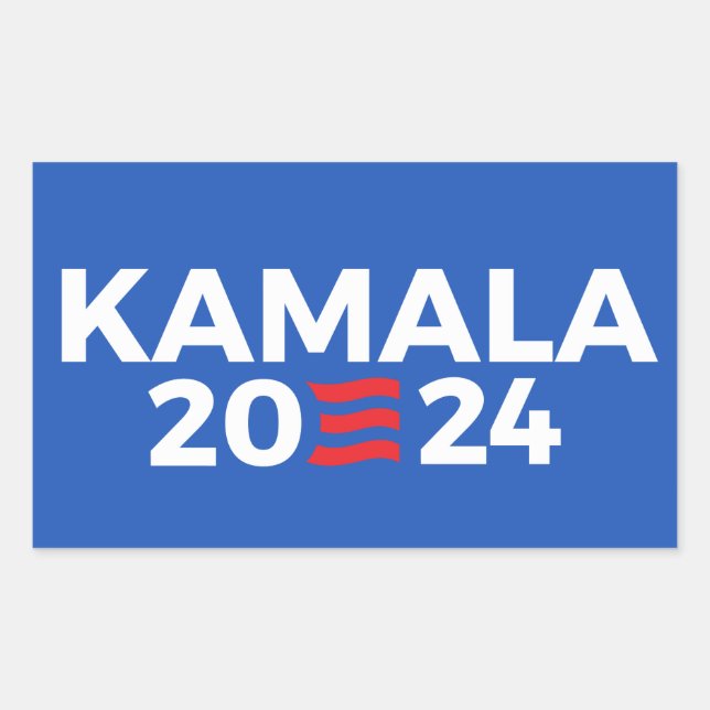 Kamala 2024 rechteckiger aufkleber (Vorderseite)
