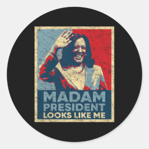 Kamala 2024 runder aufkleber