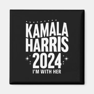 Kamala 2024 Support Ich bin mit ihrer Kamala Harri Magnet