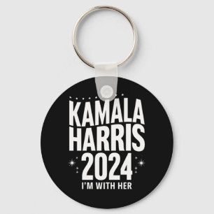 Kamala 2024 Support Ich bin mit ihrer Kamala Harri Schlüsselanhänger