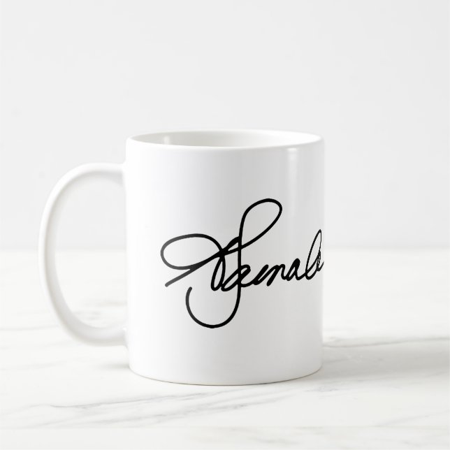 Kamala 2024 Unterschrift Kaffeetasse (Links)
