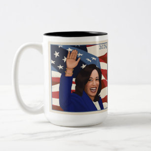 Kamala 2024 zweifarbige tasse