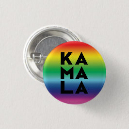 Kamala 3 Silben Regenbogengradition lgbtq Stolz Button
