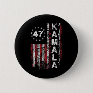 Kamala 47 Kamala47 Präsident USA Flagge 2024 Button