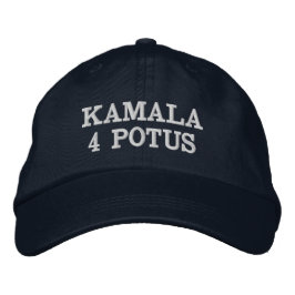 KAMALA 4 POTUS BESTICKTE BASEBALLKAPPE