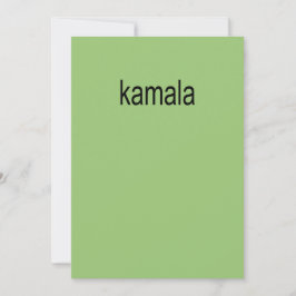 Kamala Album Cover Einladung