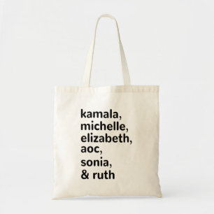 Kamala, AOC, RBG, Ruth Bader Michelle Obama Tragetasche