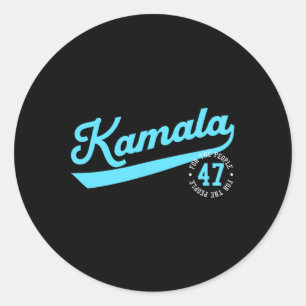 Kamala Athletic Team 47. Präsident für das Volk Runder Aufkleber