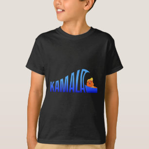 Kamala Blaue Welle über Trump Harris zur Präsident T-Shirt