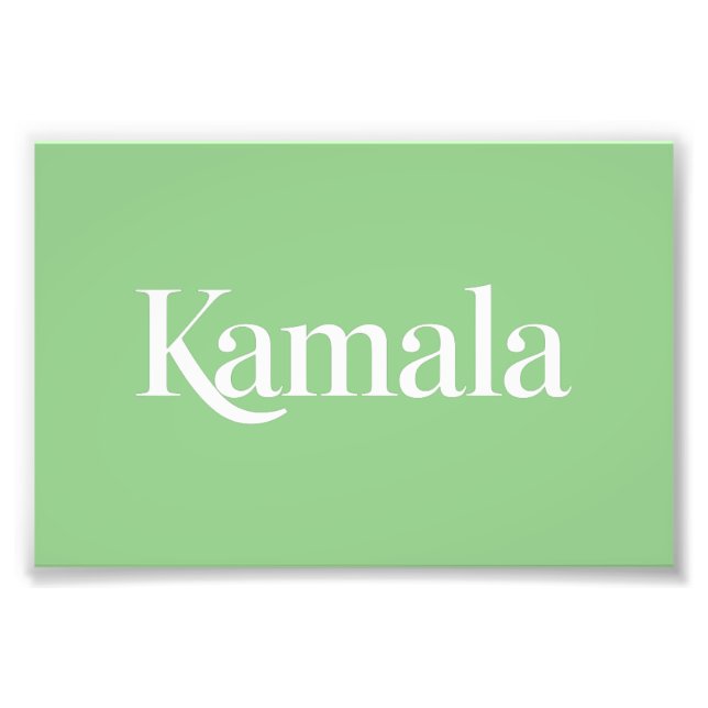 Kamala Brat Kamala Harris für den Präsidenten 2024 Fotodruck (Vorne)