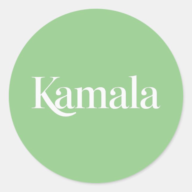 Kamala Brat Kamala Harris für den Präsidenten 2024 Runder Aufkleber (Vorderseite)