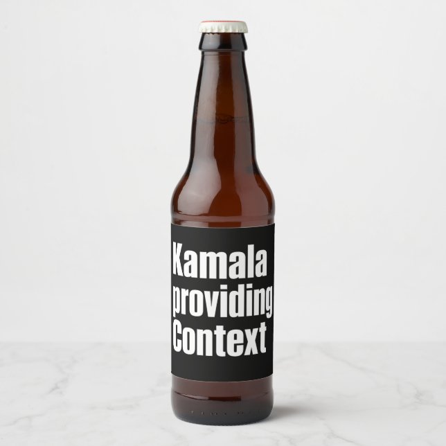Kamala Brat Limettengrün liefert Kontext Bierflaschenetikett (Vorderseite)