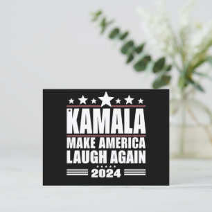 Kamala bringt Amerika wieder zum Lachen über die a Postkarte