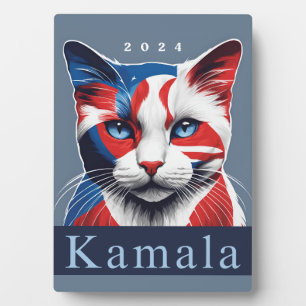 Kamala Cat 2024 US-Wahl Demokrat Fotoplatte