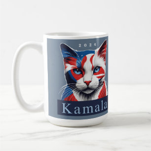 Kamala Cat 2024 US-Wahl Demokrat Kaffeetasse
