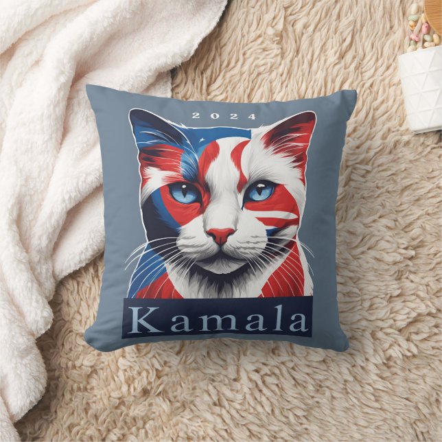 Kamala Cat 2024 US-Wahl Demokrat Kissen (Decke)